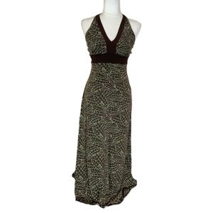 Enfocus Studio Vintage 90’s Y2K Lorelei Gilmore Coastal halter maxi dress Sz M
